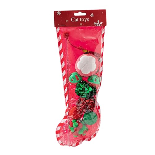 HUAJINGKEJI Weihnachtliches Haustierspielzeug-Set, Urlaubsmotiv, Katzen, Spielsets, Haltbarkeit, Unschuldigkeit, Haustierspielzeug für Heimunterhaltung HUAJINGKEJI Weihnachtliches Haustierspielzeug-Set, Urlaubsmotiv, Katzen, Spielsets, Haltbarkeit, Unschuldigkeit, Haustierspielzeug für Heimunterhaltung von HUAJINGKEJI