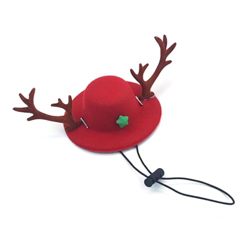 HUAJINGKEJI Weihnachtsmütze für Haustiere, Rentiere, Geweih, regulierbar, Weihnachtsmütze, Make-up-Zubehör für kleine und mittelgroße Hunde HUAJINGKEJI Weihnachtsmütze für Haustiere, Rentiere, Geweih, regulierbar, Weihnachtsmütze, Make-up-Zubehör für kleine und mittelgroße Hunde von HUAJINGKEJI