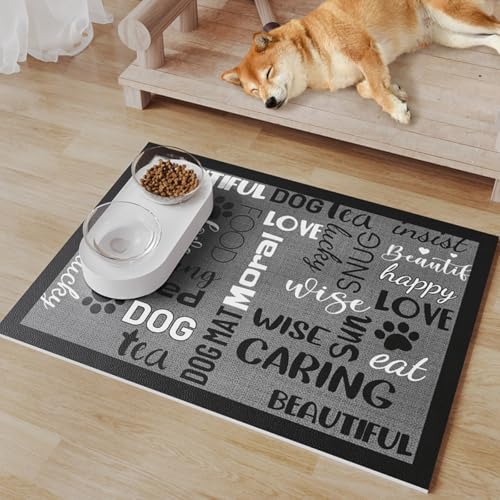 Futternapf-Matte für Hunde und Katzen, rutschfest, auslaufsicher, saugfähig, verhindert Verschütten, leicht zu reinigen, Haustier-Tischset für Zuhause, Zwinger und Tierärztliche Verwendung (Stil 5,50 Futternapf-Matte für Hunde und Katzen, rutschfest, auslaufsicher, saugfähig, verhindert Verschütten, leicht zu reinigen, Haustier-Tischset für Zuhause, Zwinger und Tierärztliche Verwendung (Stil 5,50 von HUAMIAN