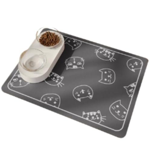Futternapf-Matte für Hunde und Katzen, rutschfest, auslaufsicher, saugfähig, verhindert Verschütten, leicht zu reinigen, Haustier-Tischset für Zuhause, Zwinger und Tierärztliche Verwendung (Stil 5,45 Futternapf-Matte für Hunde und Katzen, rutschfest, auslaufsicher, saugfähig, verhindert Verschütten, leicht zu reinigen, Haustier-Tischset für Zuhause, Zwinger und Tierärztliche Verwendung (Stil 5,45 von HUAMIAN