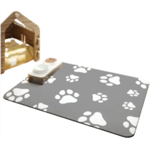 Futternapf-Matte für Hunde und Katzen, rutschfest, auslaufsicher, saugfähig, verhindert Verschütten, leicht zu reinigen, Haustier-Tischset für Zuhause, Zwinger und Tierärztliche Verwendung (Stil 3,35 Futternapf-Matte für Hunde und Katzen, rutschfest, auslaufsicher, saugfähig, verhindert Verschütten, leicht zu reinigen, Haustier-Tischset für Zuhause, Zwinger und Tierärztliche Verwendung (Stil 3,35 von HUAMIAN
