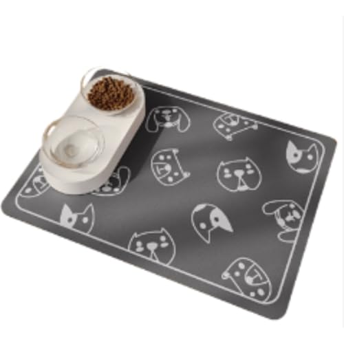Futternapf-Matte für Hunde und Katzen, rutschfest, auslaufsicher, saugfähig, verhindert Verschütten, leicht zu reinigen, Haustier-Tischset für Zuhause, Zwinger und Tierärztliche Verwendung (Stil 4,35 Futternapf-Matte für Hunde und Katzen, rutschfest, auslaufsicher, saugfähig, verhindert Verschütten, leicht zu reinigen, Haustier-Tischset für Zuhause, Zwinger und Tierärztliche Verwendung (Stil 4,35 von HUAMIAN