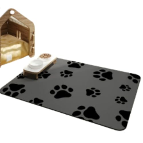 Futternapf-Matte für Hunde und Katzen, rutschfest, auslaufsicher, saugfähig, verhindert Verschütten, leicht zu reinigen, Haustier-Tischset für Zuhause, Zwinger und Tierärztliche Verwendung (Stil 1,35 Futternapf-Matte für Hunde und Katzen, rutschfest, auslaufsicher, saugfähig, verhindert Verschütten, leicht zu reinigen, Haustier-Tischset für Zuhause, Zwinger und Tierärztliche Verwendung (Stil 1,35 von HUAMIAN