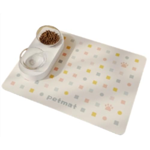 Futternapf-Matte für Hunde und Katzen, rutschfest, auslaufsicher, saugfähig, verhindert Verschütten, leicht zu reinigen, Haustier-Tischset für Zuhause, Zwinger und Tierärztliche Verwendung (Stil 3,45 Futternapf-Matte für Hunde und Katzen, rutschfest, auslaufsicher, saugfähig, verhindert Verschütten, leicht zu reinigen, Haustier-Tischset für Zuhause, Zwinger und Tierärztliche Verwendung (Stil 3,45 von HUAMIAN