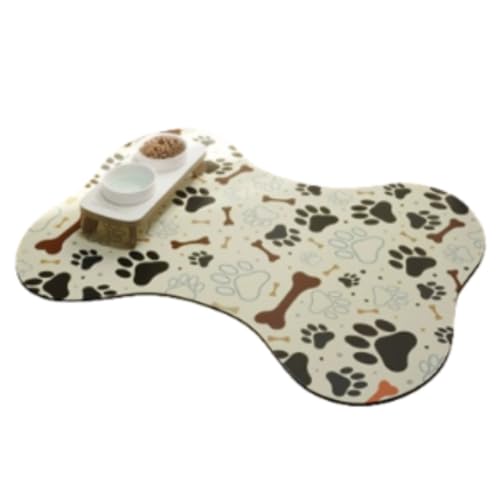 Futternapf-Matte für Hunde und Katzen, rutschfest, auslaufsicher, saugfähig, verhindert Verschütten, leicht zu reinigen, Haustier-Tischset für Zuhause, Zwinger und Tierärztliche Verwendung (Stil 4,35 Futternapf-Matte für Hunde und Katzen, rutschfest, auslaufsicher, saugfähig, verhindert Verschütten, leicht zu reinigen, Haustier-Tischset für Zuhause, Zwinger und Tierärztliche Verwendung (Stil 4,35 von HUAMIAN