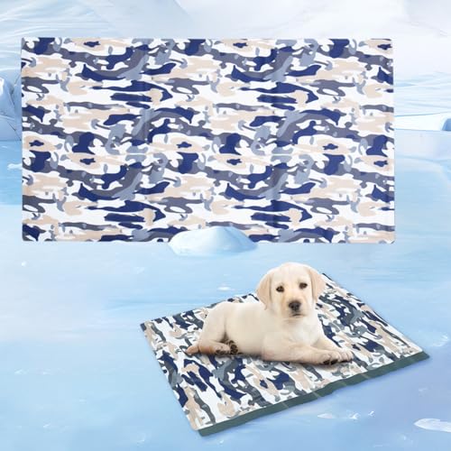 HUAMIAN Gel-Kühlmatte für Haustiere, Camouflage, kratzfeste Hundekühlmatte, Bett, wasserdicht, doppelseitig, sofortiges Kühlkissen für Hunde und Katzen, Sommerzubehör für Haustiere, Wärmeentlastung HUAMIAN Gel-Kühlmatte für Haustiere, Camouflage, kratzfeste Hundekühlmatte, Bett, wasserdicht, doppelseitig, sofortiges Kühlkissen für Hunde und Katzen, Sommerzubehör für Haustiere, Wärmeentlastung von HUAMIAN