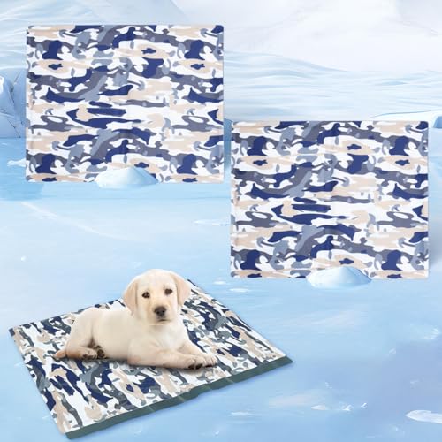 HUAMIAN Gel-Kühlmatte für Haustiere, Tarnmuster, kratzfeste Hunde-Kühlmatte, Bett, wasserdicht, doppelseitig, sofortige Kühlmatte für Hunde und Katzen, Sommerzubehör für Haustiere, Wärmeentlastung (50 HUAMIAN Gel-Kühlmatte für Haustiere, Tarnmuster, kratzfeste Hunde-Kühlmatte, Bett, wasserdicht, doppelseitig, sofortige Kühlmatte für Hunde und Katzen, Sommerzubehör für Haustiere, Wärmeentlastung (50 von HUAMIAN