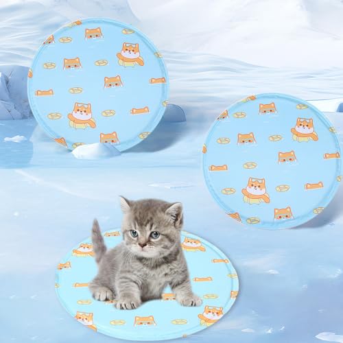 HUAMIAN Gel-Kühlmatte für Haustiere, kratzfeste Hunde-Kühlmatte, Bett, wasserdicht, doppelseitig, sofortige Kühlung für Hunde und Katzen, Sommerzubehör für Haustiere, Wärmeentlastung (Blau, 30 cm) HUAMIAN Gel-Kühlmatte für Haustiere, kratzfeste Hunde-Kühlmatte, Bett, wasserdicht, doppelseitig, sofortige Kühlung für Hunde und Katzen, Sommerzubehör für Haustiere, Wärmeentlastung (Blau, 30 cm) von HUAMIAN