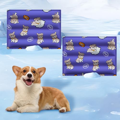 HUAMIAN Gel-Kühlmatte für Haustiere, kratzfeste Hunde-Kühlmatte, Bett, wasserdicht, doppelseitig, sofortige Kühlung für Hunde und Katzen, Sommerzubehör für Haustiere, Wärmeentlastung (Stil 10,40 x 50 HUAMIAN Gel-Kühlmatte für Haustiere, kratzfeste Hunde-Kühlmatte, Bett, wasserdicht, doppelseitig, sofortige Kühlung für Hunde und Katzen, Sommerzubehör für Haustiere, Wärmeentlastung (Stil 10,40 x 50 von HUAMIAN