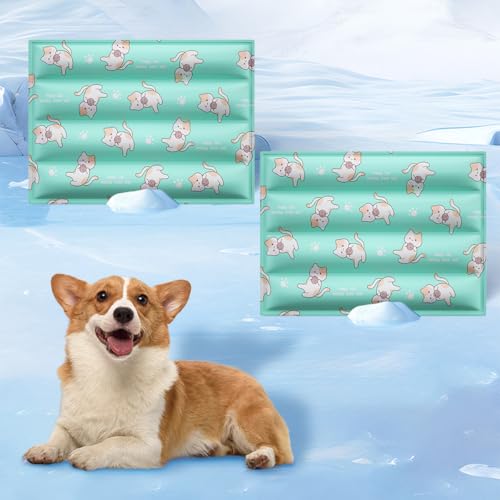 HUAMIAN Gel-Kühlmatte für Haustiere, kratzfeste Hunde-Kühlmatte, Bett, wasserdicht, doppelseitig, sofortige Kühlung für Hunde und Katzen, Sommerzubehör für Haustiere, Wärmeentlastung (Stil 12,40 x 50 HUAMIAN Gel-Kühlmatte für Haustiere, kratzfeste Hunde-Kühlmatte, Bett, wasserdicht, doppelseitig, sofortige Kühlung für Hunde und Katzen, Sommerzubehör für Haustiere, Wärmeentlastung (Stil 12,40 x 50 von HUAMIAN