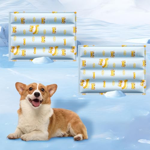 HUAMIAN Gel-Kühlmatte für Haustiere, kratzfeste Hunde-Kühlmatte, Bett, wasserdicht, doppelseitig, sofortige Kühlung für Hunde und Katzen, Sommerzubehör für Haustiere, Wärmeentlastung (Stil 1,40 x 50 HUAMIAN Gel-Kühlmatte für Haustiere, kratzfeste Hunde-Kühlmatte, Bett, wasserdicht, doppelseitig, sofortige Kühlung für Hunde und Katzen, Sommerzubehör für Haustiere, Wärmeentlastung (Stil 1,40 x 50 von HUAMIAN