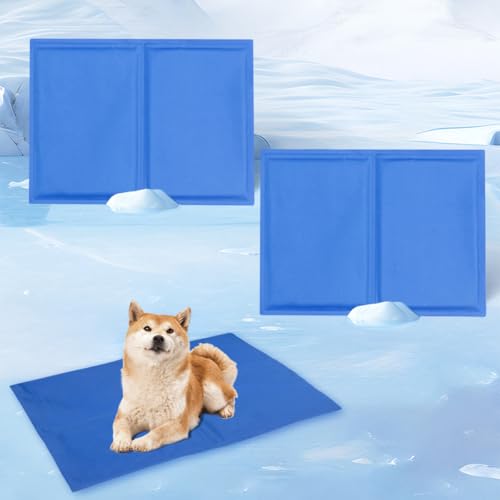 HUAMIAN Gel-Kühlmatte für Haustiere, kratzfeste Hunde-Kühlmatte, Bett, wasserdicht, doppelseitig, sofortiges Kühlkissen für Hunde und Katzen, Sommerzubehör für Haustiere, Wärmeentlastung (40 x 30 cm HUAMIAN Gel-Kühlmatte für Haustiere, kratzfeste Hunde-Kühlmatte, Bett, wasserdicht, doppelseitig, sofortiges Kühlkissen für Hunde und Katzen, Sommerzubehör für Haustiere, Wärmeentlastung (40 x 30 cm von HUAMIAN