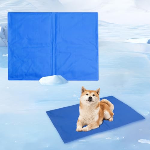 HUAMIAN Gel-Kühlmatte für Haustiere, kratzfeste Hunde-Kühlmatte, Bett, wasserdicht, doppelseitig, sofortiges Kühlkissen für Hunde und Katzen, Sommerzubehör für Haustiere, Wärmeentlastung (65 x 50 cm) HUAMIAN Gel-Kühlmatte für Haustiere, kratzfeste Hunde-Kühlmatte, Bett, wasserdicht, doppelseitig, sofortiges Kühlkissen für Hunde und Katzen, Sommerzubehör für Haustiere, Wärmeentlastung (65 x 50 cm) von HUAMIAN