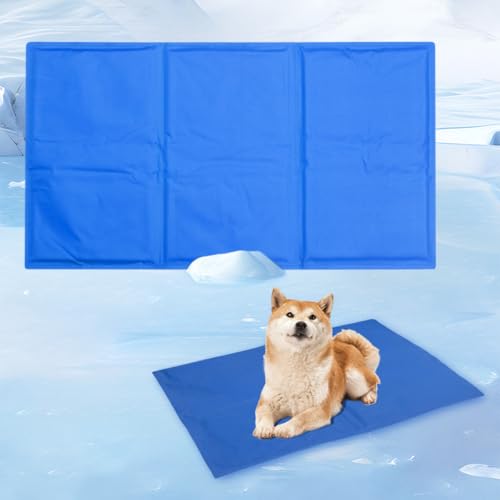 HUAMIAN Gel-Kühlmatte für Haustiere, kratzfeste Hunde-Kühlmatte, Bett, wasserdicht, doppelseitig, sofortiges Kühlkissen für Hunde und Katzen, Sommerzubehör für Haustiere, Wärmeentlastung (90 x 50 cm) HUAMIAN Gel-Kühlmatte für Haustiere, kratzfeste Hunde-Kühlmatte, Bett, wasserdicht, doppelseitig, sofortiges Kühlkissen für Hunde und Katzen, Sommerzubehör für Haustiere, Wärmeentlastung (90 x 50 cm) von HUAMIAN
