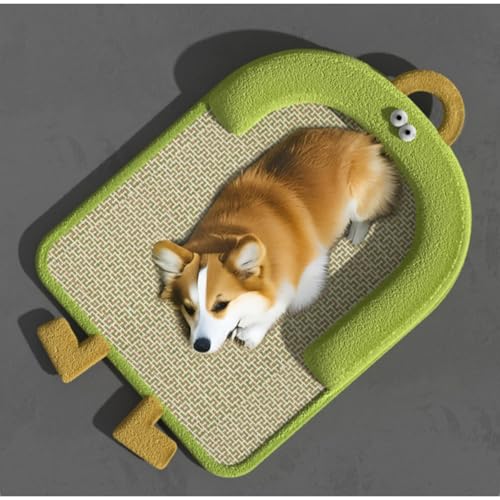 HUAMIAN Kühlmatte für Hunde, atmungsaktiv, Bambus, kühlendes Hundebett mit Kissen und Griff, rutschfeste Unterseite, kühles Kissen für Hunde und Katzen für heiße Sommer, drinnen und draußen (Grün, 50 HUAMIAN Kühlmatte für Hunde, atmungsaktiv, Bambus, kühlendes Hundebett mit Kissen und Griff, rutschfeste Unterseite, kühles Kissen für Hunde und Katzen für heiße Sommer, drinnen und draußen (Grün, 50 von HUAMIAN