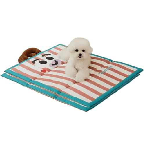 HUAMIAN Kühlmatte für Hunde, doppelseitig, wasserdicht, schmutzabweisend, mit Griff, faltbar, Kühlmatte für Hunde und Katzen für heißen Sommer, drinnen und draußen, 2 Stück (Stil 4, L-72 x 50 cm) von HUAMIAN