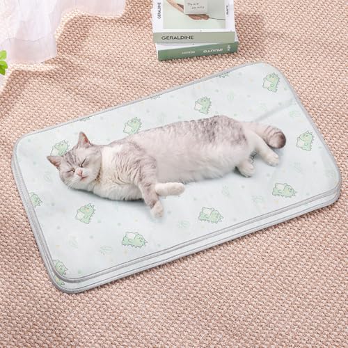 HUAMIAN Kühlmatte für Hunde, sofortiges Kühlkissen für Hunde und Katzen, Eisseidenstoff, doppelseitig, für den Sommer, unverzichtbar für Haustiere, Wärmeentlastung (Stil 3,60 x 100 cm) von HUAMIAN