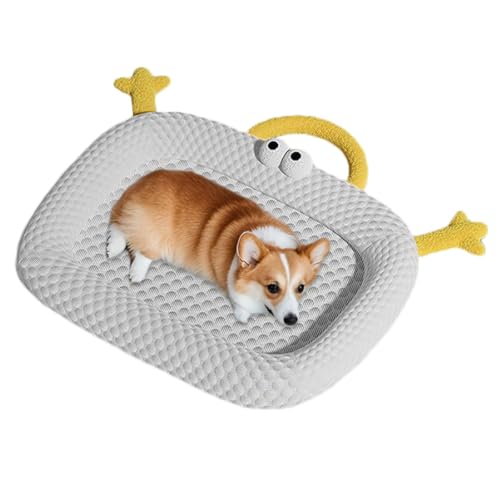 HUAMIAN Kühlmatte für Hunde, weich, kühlendes Hundebett mit Kissen und Eisseide und Memory-Schaum, rutschfeste Unterseite, kühlendes Kissen für Hunde und Katzen für heiße Sommer, drinnen und draußen HUAMIAN Kühlmatte für Hunde, weich, kühlendes Hundebett mit Kissen und Eisseide und Memory-Schaum, rutschfeste Unterseite, kühlendes Kissen für Hunde und Katzen für heiße Sommer, drinnen und draußen von HUAMIAN