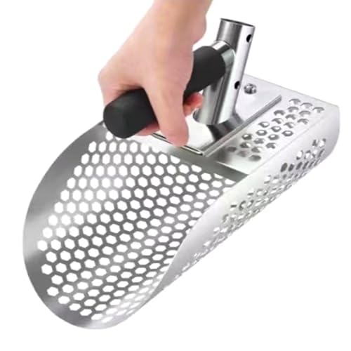 HUANGANG Ergonomischer Metalldetektor Sandsieb Edelstahl Sandschaufel für Strand Unterwasser Schatzsuche HUANGANG Ergonomischer Metalldetektor Sandsieb Edelstahl Sandschaufel für Strand Unterwasser Schatzsuche von HUANGANG