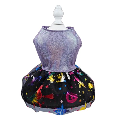 HUANGANG Glitzernde Kleidung für kleine Haustiere, Tüllrock, Halloween-Party, Hundekostüm für Bichon, Katzen, Hundepullover HUANGANG Glitzernde Kleidung für kleine Haustiere, Tüllrock, Halloween-Party, Hundekostüm für Bichon, Katzen, Hundepullover von HUANGANG