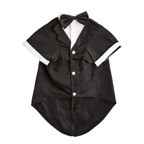 HUANGANG Haustier-Smoking-Overall für Hunde, Hochzeit, Outdoor, Schleife, Kragen, Hemd, mehrere Farben, kleine schöne Katzen- und Hundekleidung HUANGANG Haustier-Smoking-Overall für Hunde, Hochzeit, Outdoor, Schleife, Kragen, Hemd, mehrere Farben, kleine schöne Katzen- und Hundekleidung von HUANGANG