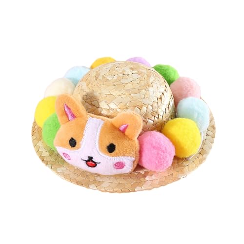 HUANGANG Trend-Katzen-Strohhut mit Cartoon-Hutband, coole Hunde und Katzen, Strohhut, Katzen, Frühling, Reisen, Fotografie, Sonnenhut HUANGANG Trend-Katzen-Strohhut mit Cartoon-Hutband, coole Hunde und Katzen, Strohhut, Katzen, Frühling, Reisen, Fotografie, Sonnenhut von HUANGANG