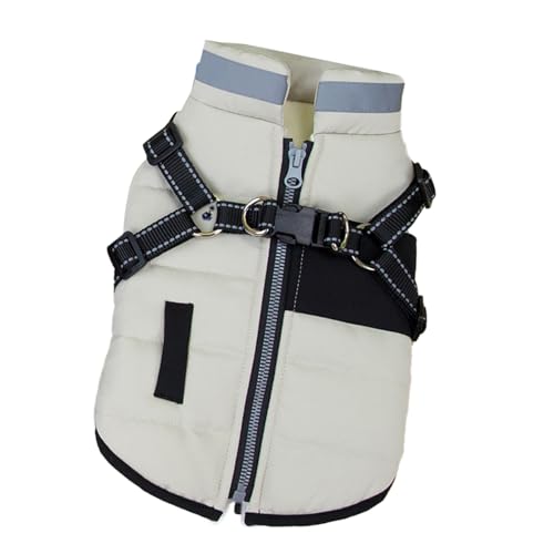 HUANGANG Warmer Wintermantel für kaltes Wetter, gepolsterte Kleidung für kleine Rassen, 2 Beine, Baumwolljacken für Hunde HUANGANG Warmer Wintermantel für kaltes Wetter, gepolsterte Kleidung für kleine Rassen, 2 Beine, Baumwolljacken für Hunde von HUANGANG