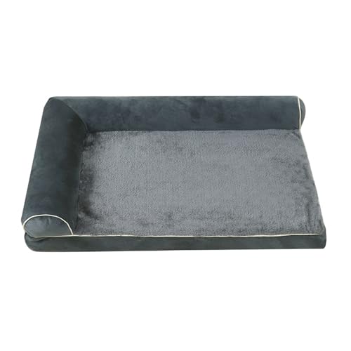 HUANGENG Atmungsaktives Haustier-Sofa, Nest für den ganzjährigen Gebrauch, weicher Stoff, Eierkiste, Polsterbett mit doppelten Armlehnen, warmes Hundebett HUANGENG Atmungsaktives Haustier-Sofa, Nest für den ganzjährigen Gebrauch, weicher Stoff, Eierkiste, Polsterbett mit doppelten Armlehnen, warmes Hundebett von HUANGENG