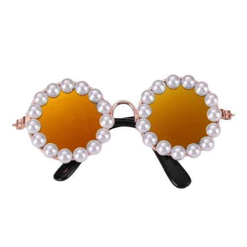 HUANGENG Haustier-Sonnenbrille, Perlen, bunte Brille, Hundebrille, Sonnenbrille, Fotobrille, Haustierbrille HUANGENG Haustier-Sonnenbrille, Perlen, bunte Brille, Hundebrille, Sonnenbrille, Fotobrille, Haustierbrille von HUANGENG