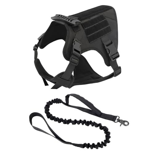 HUANGGG Hundehalsband, Geschirr, Leine, Set, verstellbar, Stoff, Haustier-Traktionen, Katzen, Hunde, Traktionsseil, Hundegeschirr mit Griff HUANGGG Hundehalsband, Geschirr, Leine, Set, verstellbar, Stoff, Haustier-Traktionen, Katzen, Hunde, Traktionsseil, Hundegeschirr mit Griff von HUANGGG