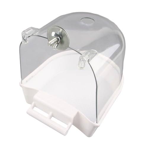 HUANGGG Vogelbadezimmer für Papageien Vogel Transparente Badewanne Vogelkäfig Duschbox Bad Zimmer für Conures kleine Vogel von HUANGGG