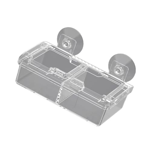HUANGING Napf Reptilien Futterspender Verme Lebendfutter Behälter Wasserschale Ledges Saugnapf Feeders Geschenk Coloretto Schüssel Wasserschale von HUANGING