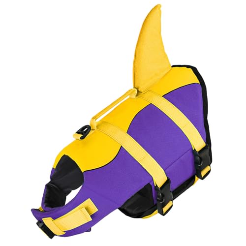 Hunde-Pool-Weste, Schwimmweste, Gürtel mit Griff, für Strandkleidung, Schwimmzubehör, tragbarer Hunde-Badeanzug von HUANGING