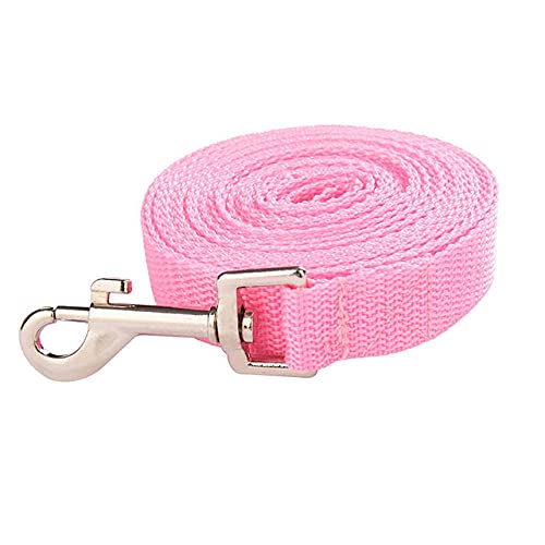 1,5 1,8 3 6 10 15 20 30 50M Solide Hundeleine für große Hunde Pet Welpe Walking Leine Big Dog Nylonseil Lange Leinen,Rosa,1,8 mx 2,0 cm von HUANSUN