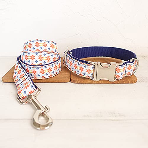 Halsband handgemachte Halskette Bowknot Plaid Mode Hundehalsband Leine Set 5 Größen,Hundehalsband Leine Set,xs von NC