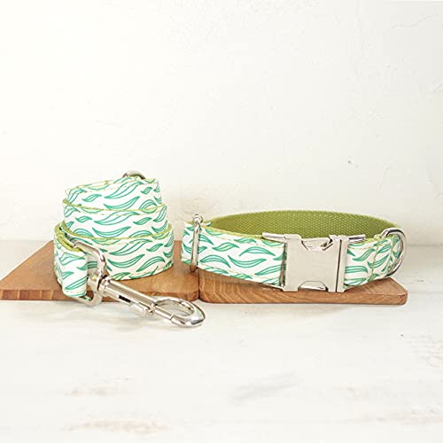 Hundehalsband Polysatin und Nylon 5Größen Hundehalsband,Hundehalsband Leine Set,XL von HUANSUN
