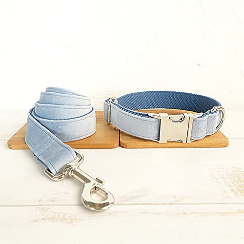 Hundehalsband strapazierfähiges Haustierhalsband für Ihr Haustier 5 Größen,Hundehalsband-Leine-Set,L von NC