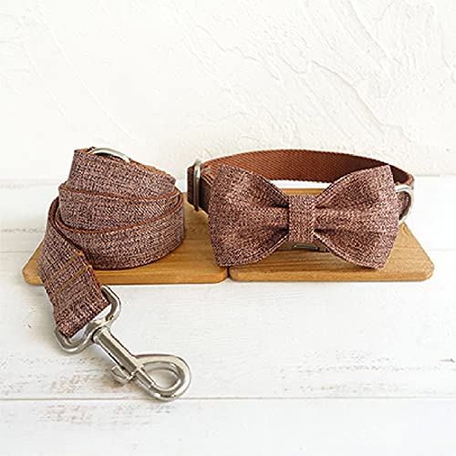 Mode Hundehalsband wie Gentleman Hundehalsband 5 Größen,Fliege Halsband Leine,L von HUANSUN