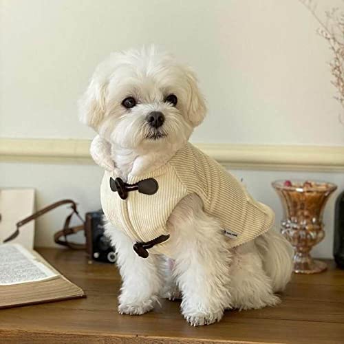 Winter-Haustier-Hundekleidung verdicken Baumwollhunde-Mantel-Jacken für kleine große Hunde Baumwollweste-Kleidung warmes Kostüm, Weiß, S von NC