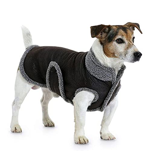 Winter Warme Hundekleidung Verdickung Baumwollkleidung Für Haustiere Rollkragen Hundemantel Vierbeiniger Plüsch Lässige Haustierkleidung,2 schwarz,XXXXL von HUANSUN