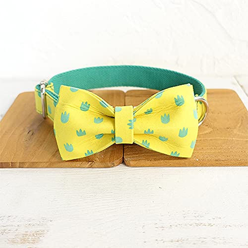 grün personalisierte hundehalsbänder handgemachtes Halsband 5 größen hundehalsband,Hundehalsband Fliege,L von NC