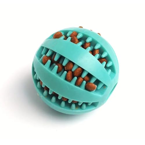 HUAOAO Leckerli-Spenderball, Leckerli-Ball, interaktives Spielzeug aus Gummi, Kauspielzeug für die Zahnreinigung HUAOAO Leckerli-Spenderball, Leckerli-Ball, interaktives Spielzeug aus Gummi, Kauspielzeug für die Zahnreinigung von HUAOAO