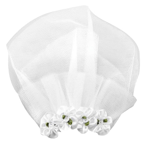 HUAOSN Haustier Hochzeitsschleier, Katzen Hunde Brautblumen Kopfschmuck, Hundehochzeiten, Partys, Haarschmuck für Kleine, Mittelgroße und Große Hunde (S) von HUAOSN
