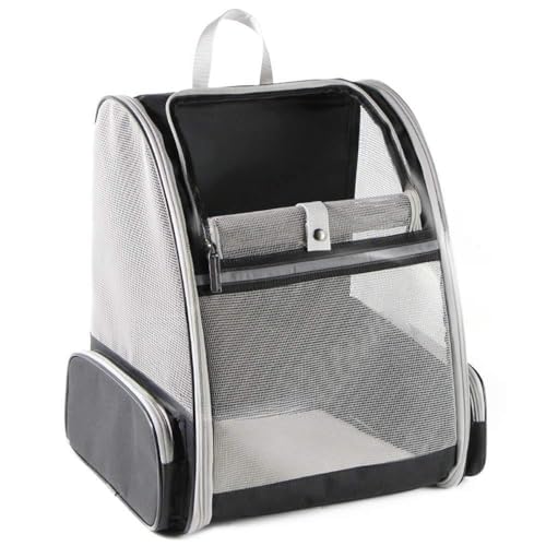 Tragbarer Haustier-Rucksack, Netz-Belüftungsschlitze, 41,9 x 32 x 3,2 cm, Schwarz von HUASOE
