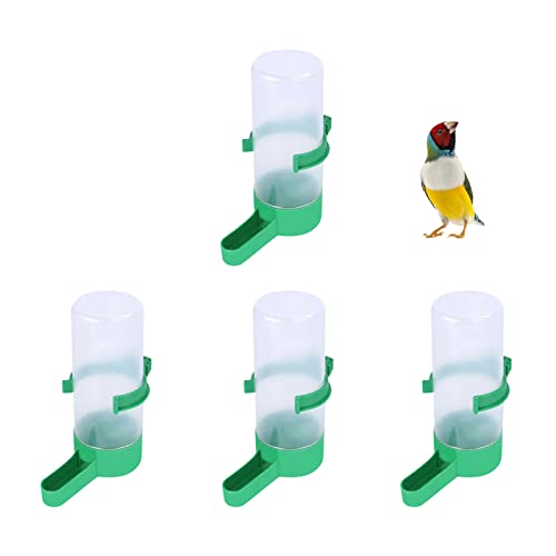 4 Stück Kunststoff Vogel-Wasserspender Automatischer Vogelkäfig Wasserspender Futter Getränk Schüssel für Käfig Voliere Papageien Wellensittich Nymphensittich Lovebirds 60 ml Lovebirds von HUAZEXINX