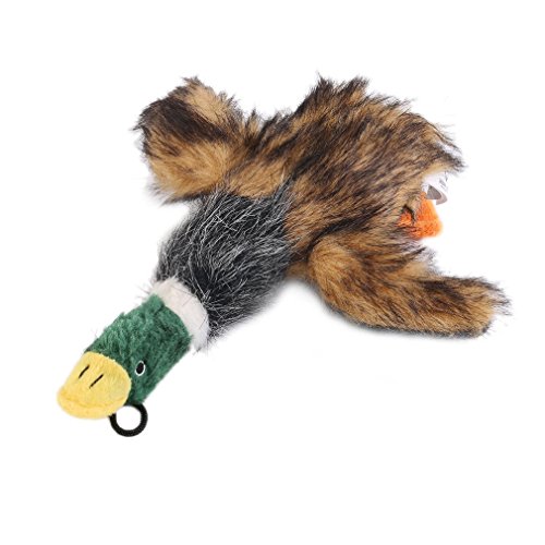Niedliches Haustier-Hundespielzeug, Quietschende Ente, Hundespielzeug, Plüsch-Welpenente for Hunde, Haustier-Kauspielzeug (Color : Gray, Size : M) von HUFFA