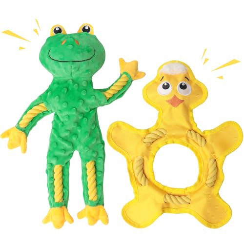 HUGEME Hundespielzeug aus Seil für große Hunde, Plüsch-Hundespielzeug, quietschendes Hundespielzeug, um sie beschäftigt zu halten, interaktives Hundespielzeug für kleine, mittelgroße und große Hunde HUGEME Hundespielzeug aus Seil für große Hunde, Plüsch-Hundespielzeug, quietschendes Hundespielzeug, um sie beschäftigt zu halten, interaktives Hundespielzeug für kleine, mittelgroße und große Hunde von HUGEME