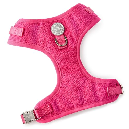 HUGO & HUDSON Tweed-Hundegeschirr, verstellbar, kein Ziehen, Haustierweste mit 2 Leinenclips Rosa XS HUGO & HUDSON Tweed-Hundegeschirr, verstellbar, kein Ziehen, Haustierweste mit 2 Leinenclips Rosa XS von HUGO & HUDSON
