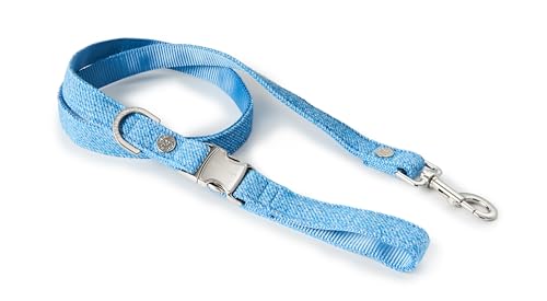 HUGO & HUDSON Tweed-Hundeleine, Trainingsleine für Haustiere, blau, 1,2 m Länge x 1,5 cm Breite HUGO & HUDSON Tweed-Hundeleine, Trainingsleine für Haustiere, blau, 1,2 m Länge x 1,5 cm Breite von HUGO & HUDSON