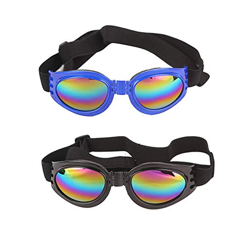 HUI JIN Hundesonnenbrille, Wind- und UV-Schutz, für Hunde und Welpen, 2 Stück von HUI JIN